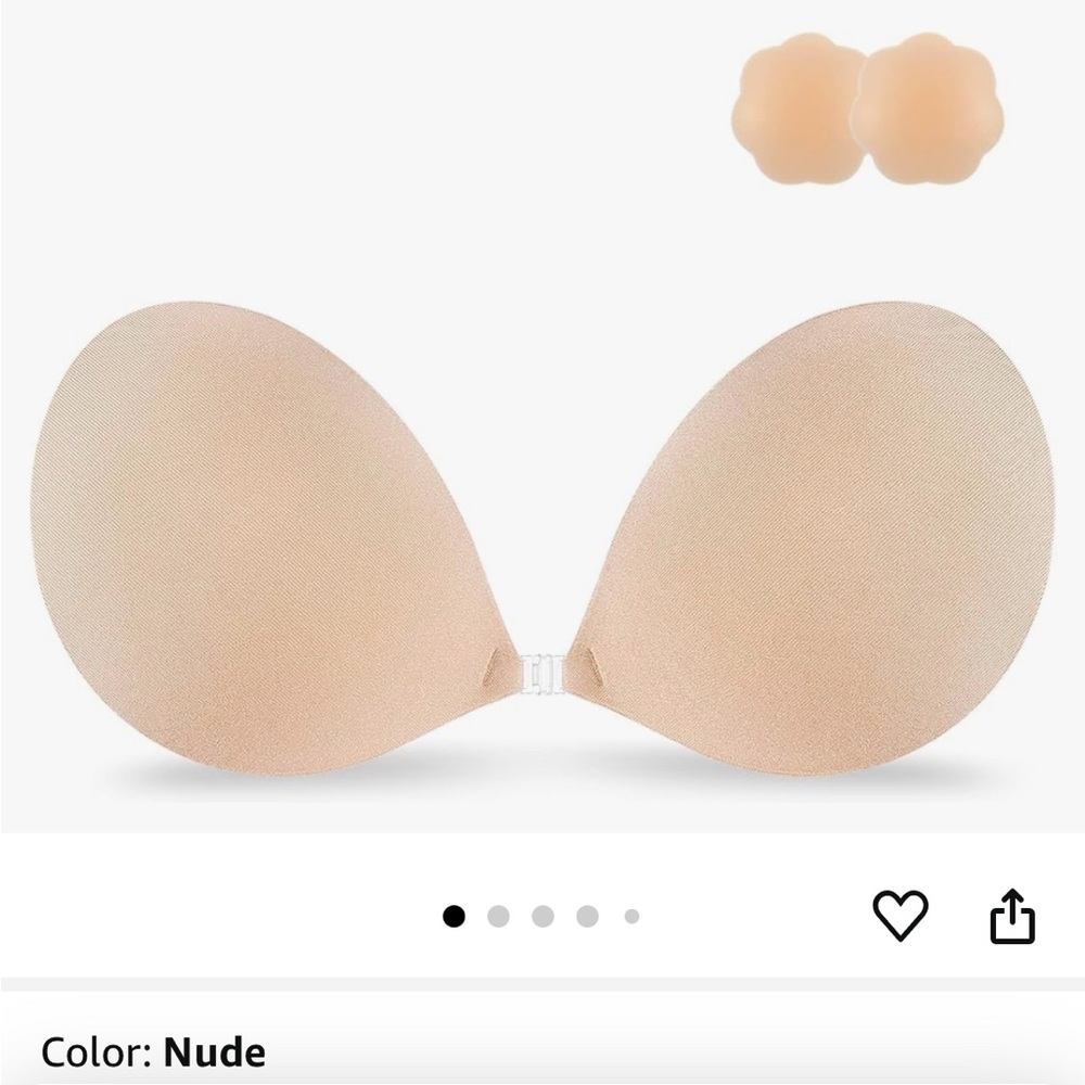 Niidor Adhesive Bra Strapless Sticky Invisible Push up Silicone Nipple Cover